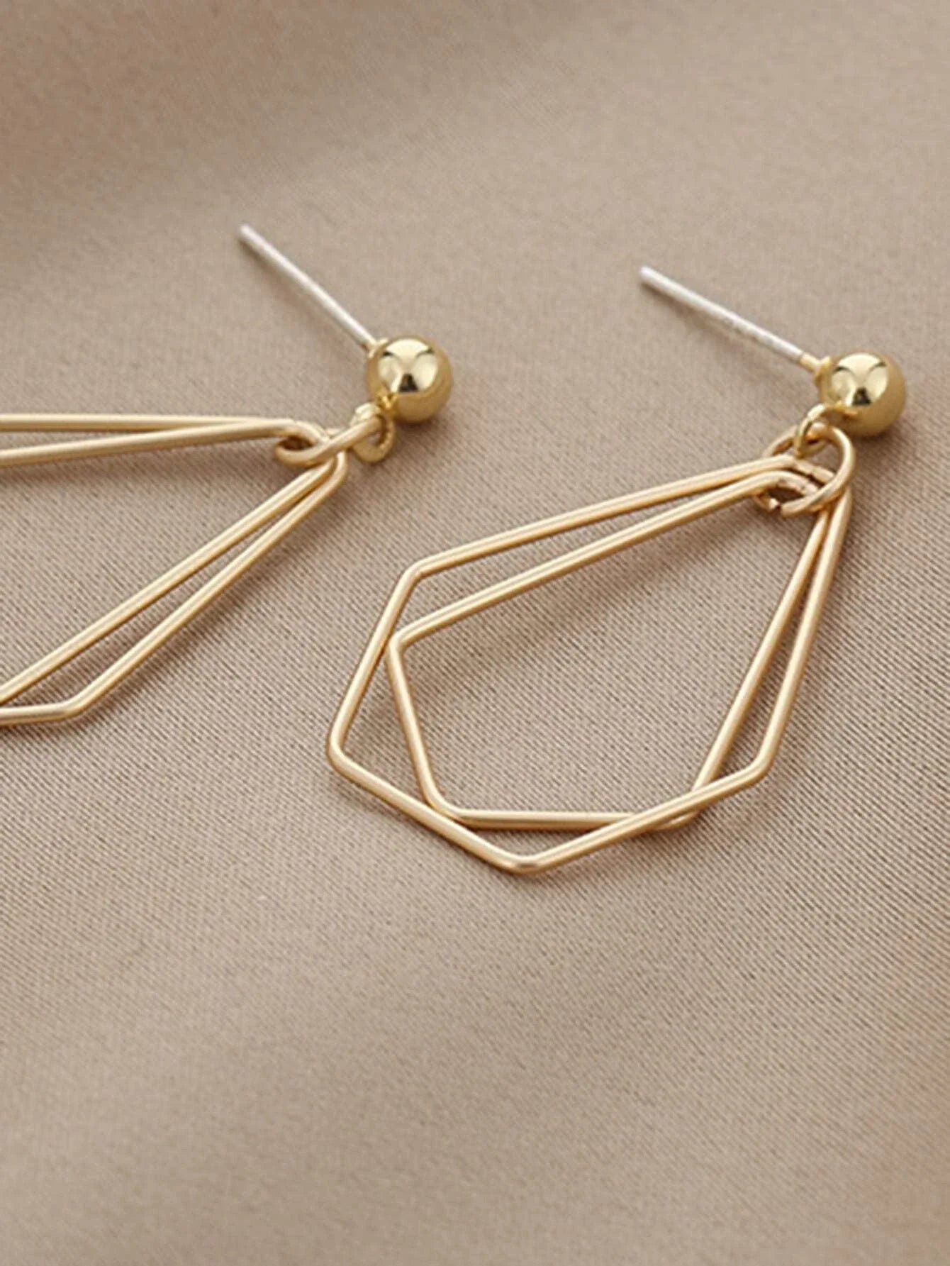 Buy Shein Hollow Out Geo Drop Earrings in Pakistan