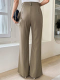 Buy Shein DAZY Slant Pocket Zip Fly Suit Pants in Pakistan