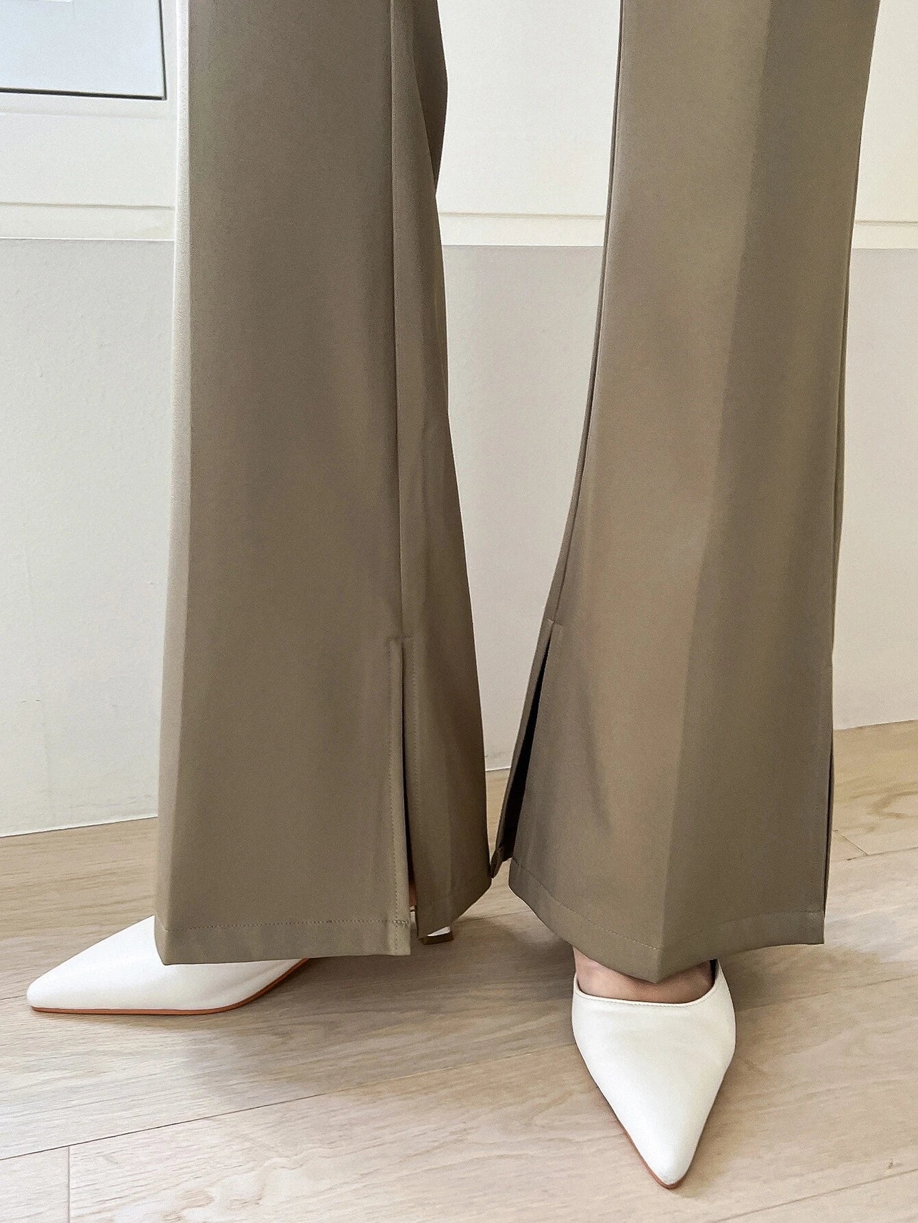 Buy Shein DAZY Slant Pocket Zip Fly Suit Pants in Pakistan