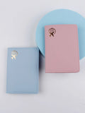 Buy Shein 2pcs Earth & Airplane Print Passport Case in Pakistan