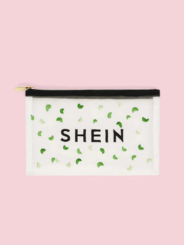 Buy SHEIN Letter Graphic Embroidery Detail Clutch in Pakistan