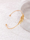 Buy Shein Leaf Decor Cuff Bangle in Pakistan