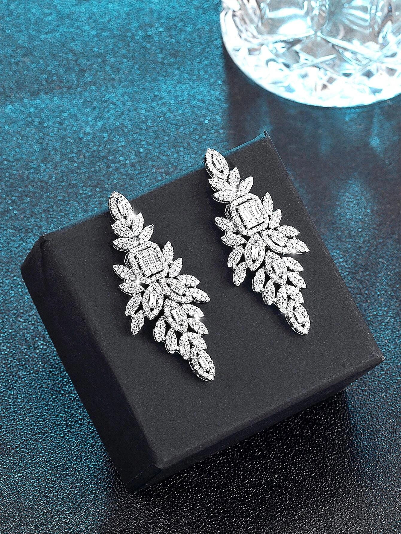 Buy Shein Zircon Decor Drop Earrings in Pakistan