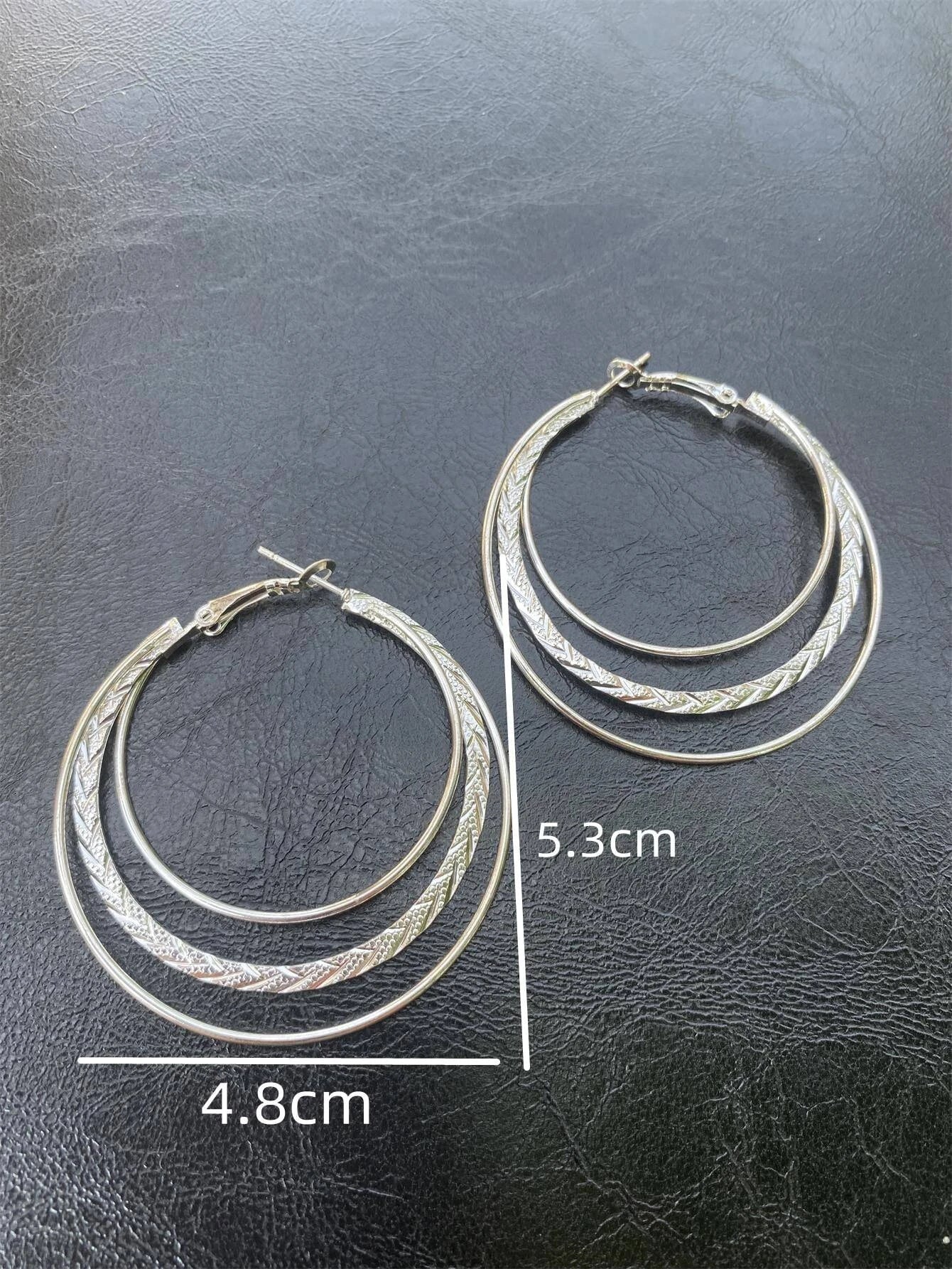 Buy Shein Textured Layered Hoop Earrings in Pakistan