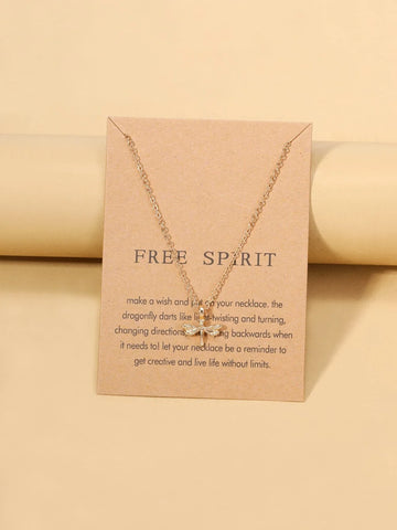 Buy Shein Dragonfly Pendant Necklace in Pakistan