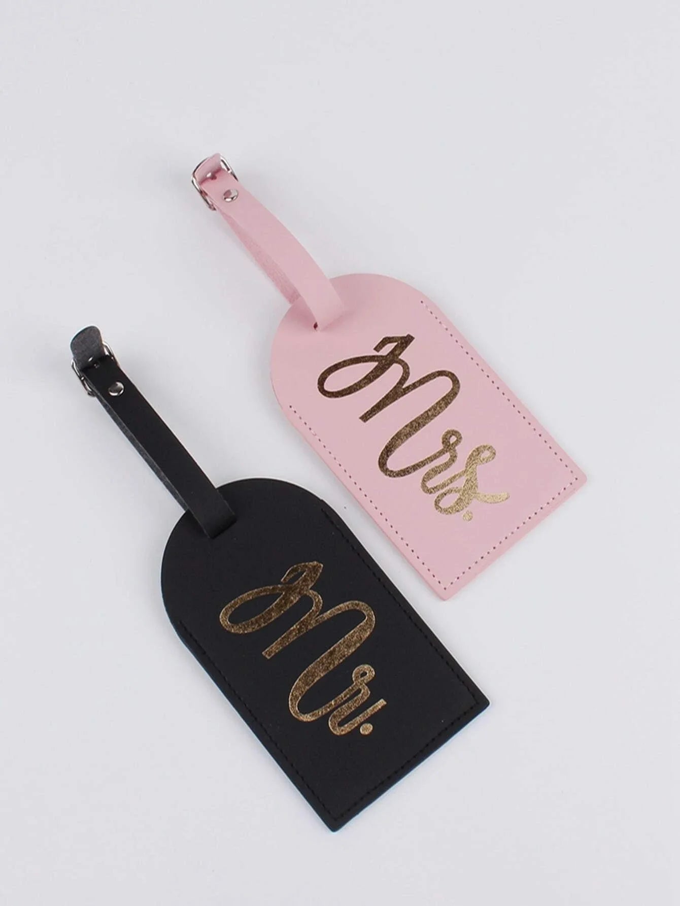 Buy Shein 2pcs Letter Graphic Luggage Tag in Pakistan