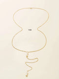 Buy Shein Faux Pearl Decor Back Necklace in Pakistan