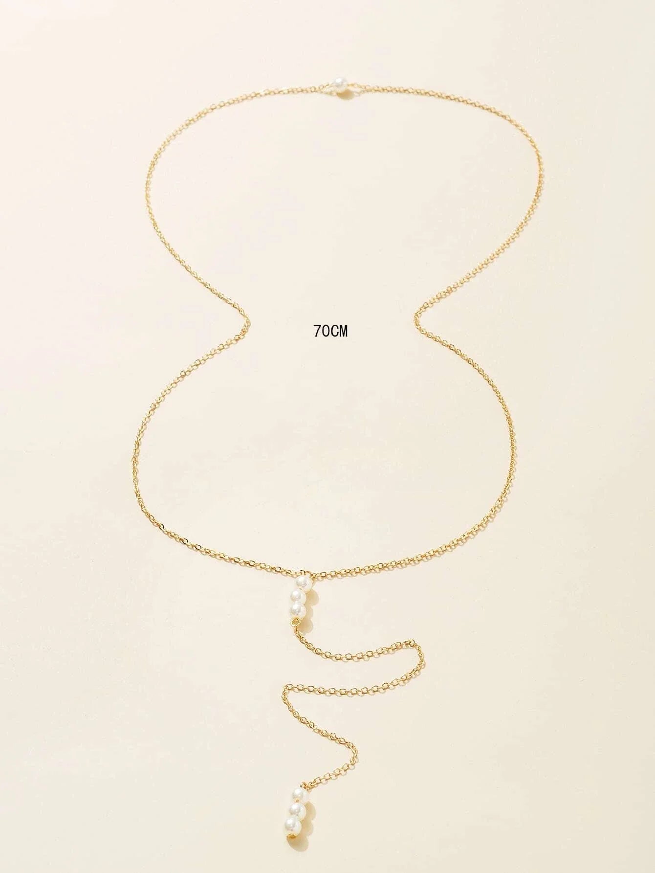 Buy Shein Faux Pearl Decor Back Necklace in Pakistan