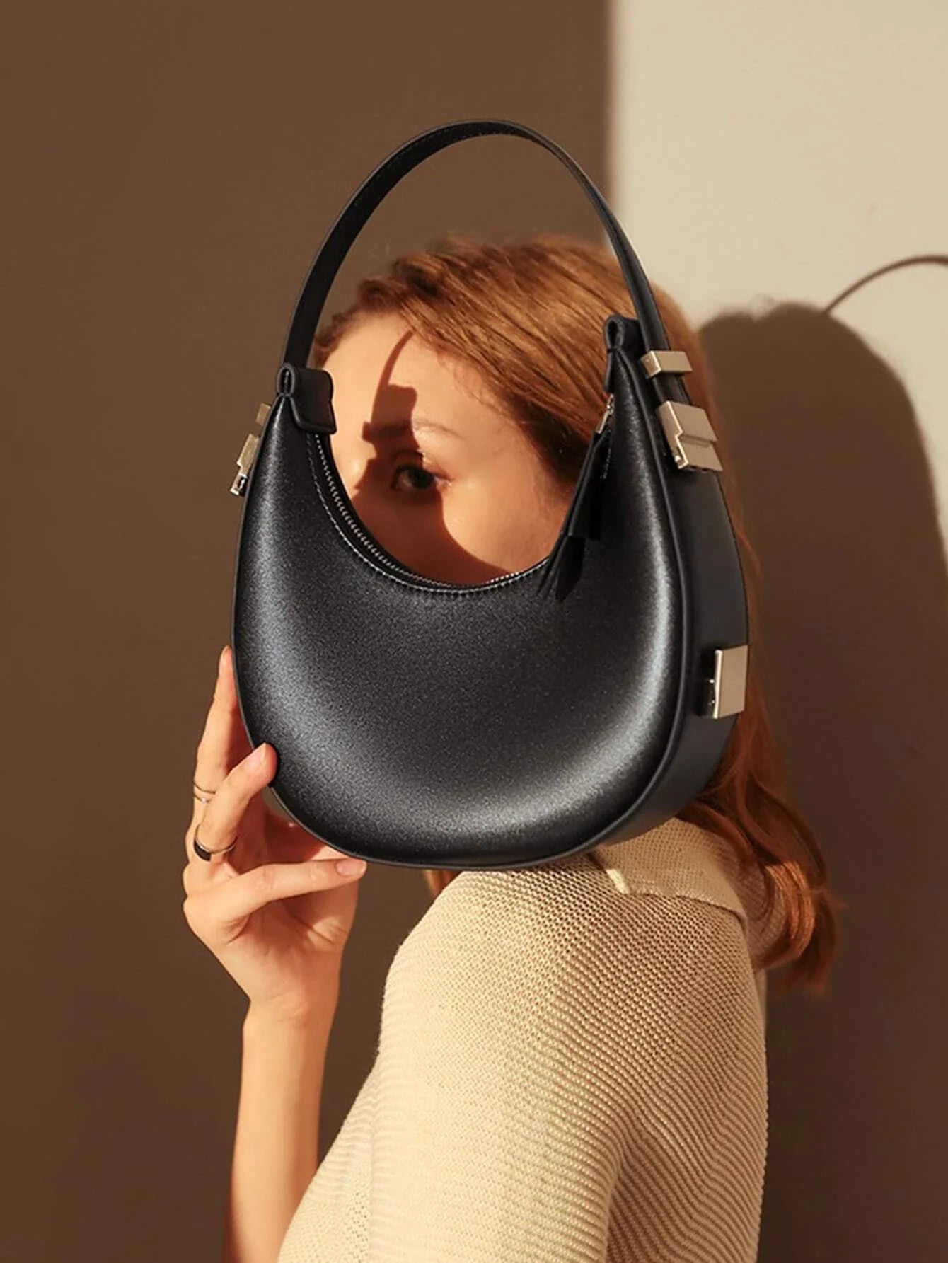 Buy SHEIN Niche Hobo Bag, Women's Versatile Shoulder Bag, Elegant Underarm Bag in Pakistan