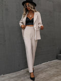Buy SHEIN Single Button Lapel Collar Blazer & Tailored Pants in Pakistan