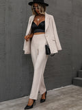 Buy SHEIN Single Button Lapel Collar Blazer & Tailored Pants in Pakistan