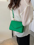 Buy SHEIN Mini Chevron Quilted Flap Square Bag in Pakistan