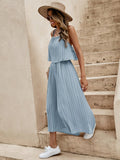 Buy SHEIN EMERY ROSE Tie Back Pleated Cami Top & Wide Leg Pants in Pakistan