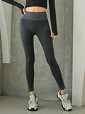 Buy SHEIN DAZY Striped Panel Yoga Leggings Marled Knit Tummy Control Athletic Tights in Pakistan