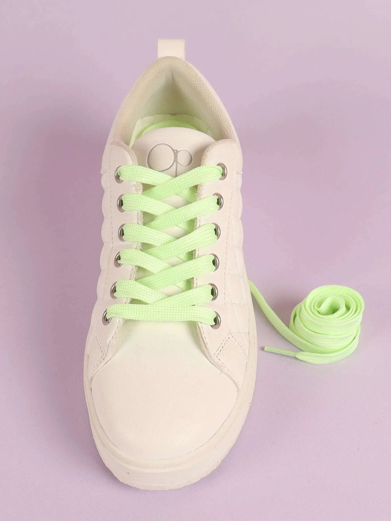 Buy SHEIN 1pair Glow-in-the-dark Shoelaces, Polyester Fashion Accessories in Pakistan