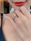 Buy Shein Cubic Zirconia Snake Design Wrap Ring in Pakistan