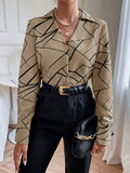 Buy Shein Geo Print Button Front Shirt in Pakistan