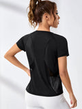 Buy SHEIN Contrast Mesh Raglan Sleeve Sports Tee in Pakistan
