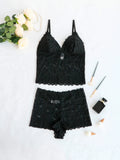 Buy SHEIN Floral Lace Underwire Lingerie Set in Pakistan