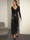 Buy SHEIN BIZwear Ruched Bust Sweetheart Neck Bodysuit in Pakistan