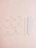 Buy SHEIN 1pc Clothes Hanger Design Clear Jewelry Display Rack, Creative Clear Jewelry Organizer For Home in Pakistan