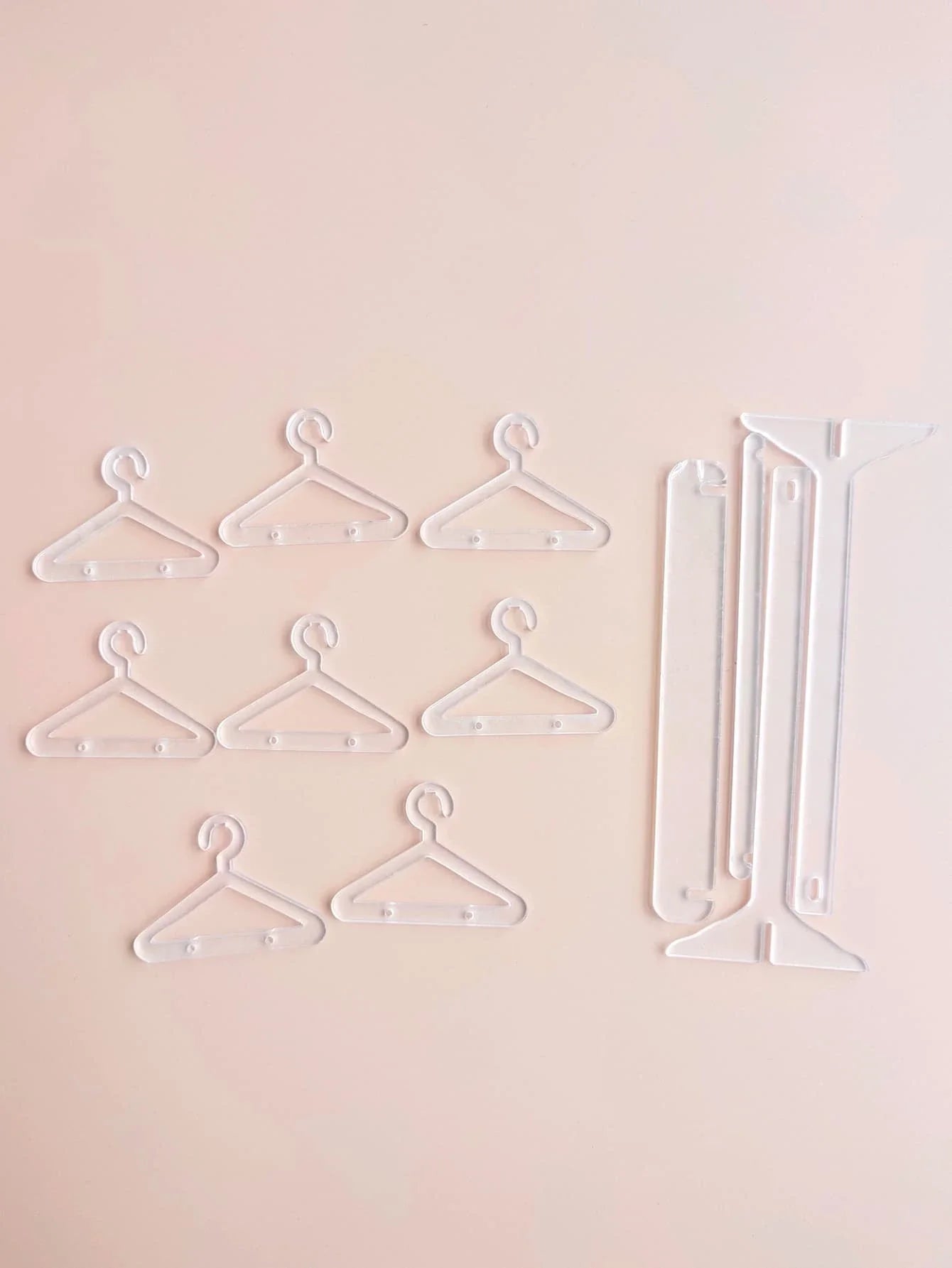 Buy SHEIN 1pc Clothes Hanger Design Clear Jewelry Display Rack, Creative Clear Jewelry Organizer For Home in Pakistan