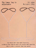 Buy SHEIN 2pcs Rhinestone Decor Thigh Chain in Pakistan