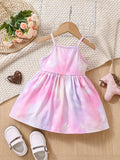 Buy SHEIN Baby Unicorn Print Tie Dye Cami Dress in Pakistan