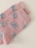 Buy Shein Elephant Pattern Crew Socks in Pakistan