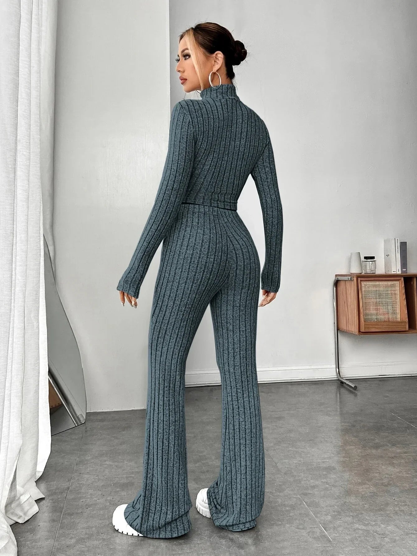 Buy SHEIN EZwear Flare Leg Pants (Only Pants) in Pakistan