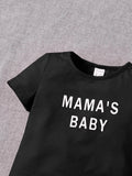 Buy SHEIN Baby Letter Graphic Tee & Shorts in Pakistan