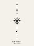 Buy SHEIN 1sheet Star & Moon Pattern Tattoo Sticker in Pakistan