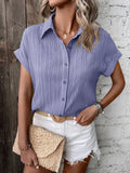 Buy SHEIN LUNE Solid Batwing Sleeve Shirt in Pakistan