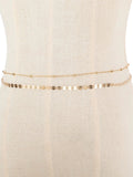 Buy SHEIN 2pcs Disc Decor Waist Chain in Pakistan
