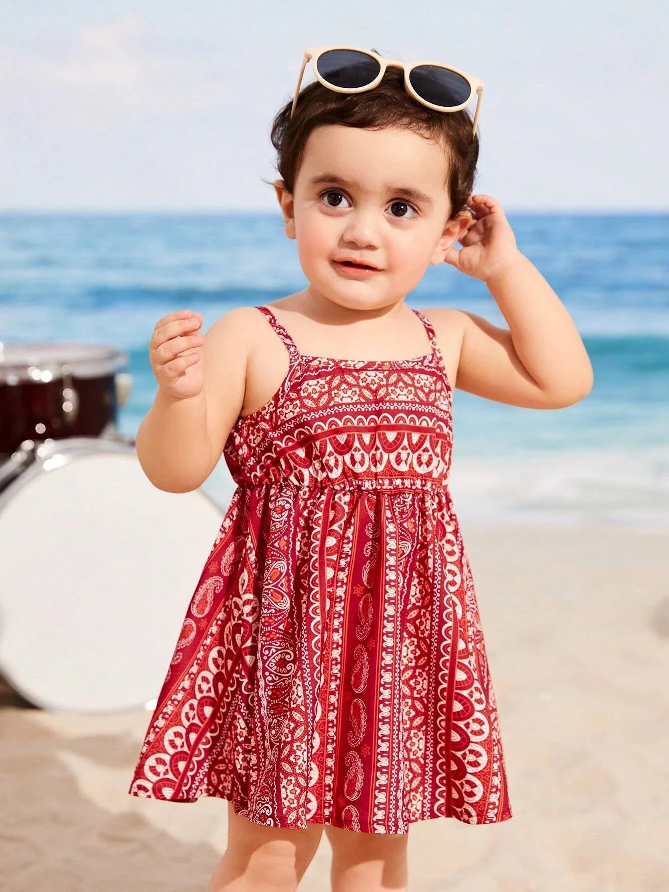 Buy SHEIN Baby Paisley Print Cami Dress in Pakistan