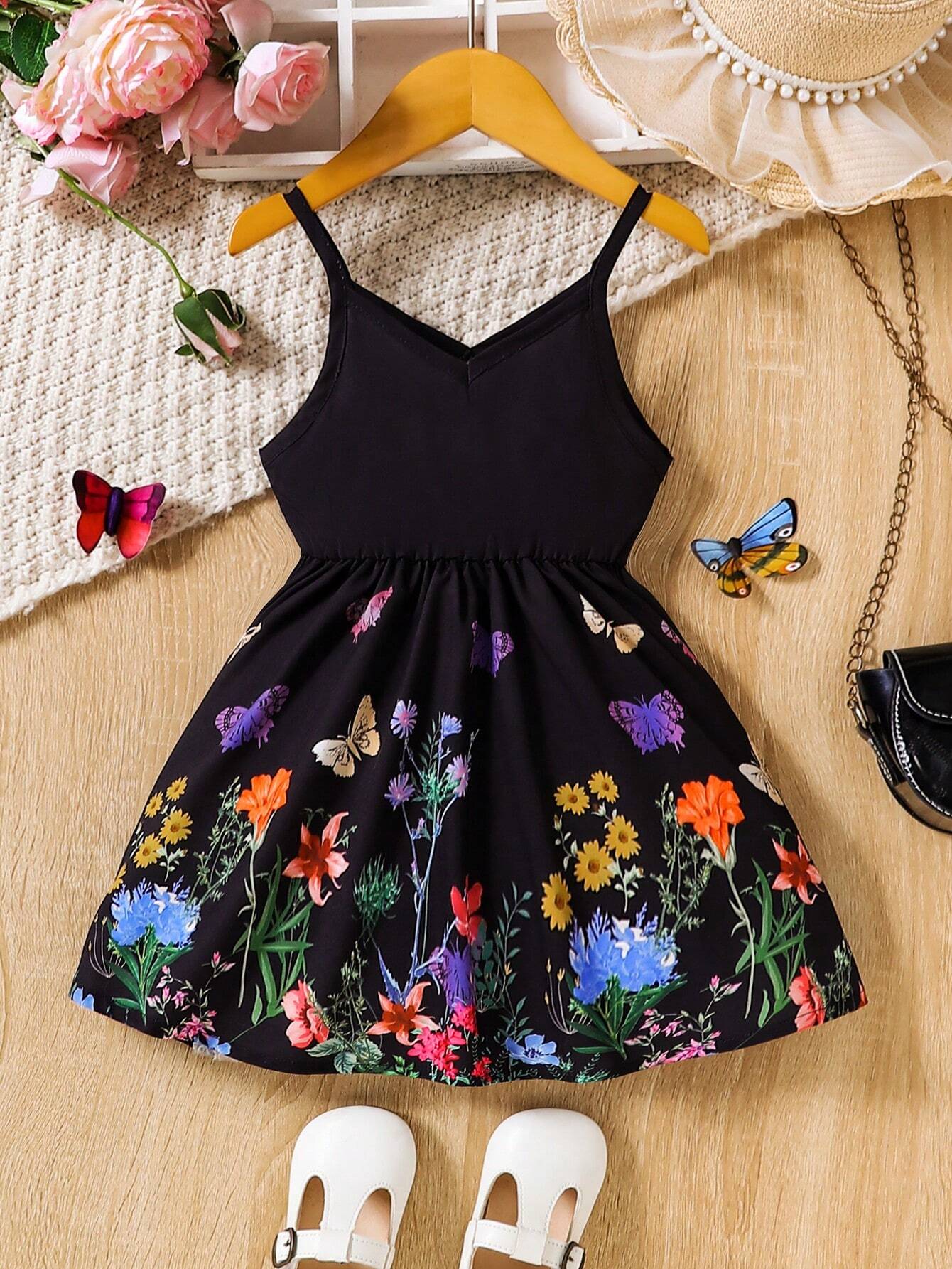 Buy SHEIN Baby Floral Print Cami Dress in Pakistan