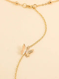 Buy SHEIN 1pc Fashionable Butterfly Charm Back Necklace For Women For Daily Decoration in Pakistan