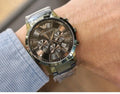 Buy Emporio Armani Men's Chronograph Quartz Stainless Steel Grey Dial 43mm Watch AR11117 in Pakistan