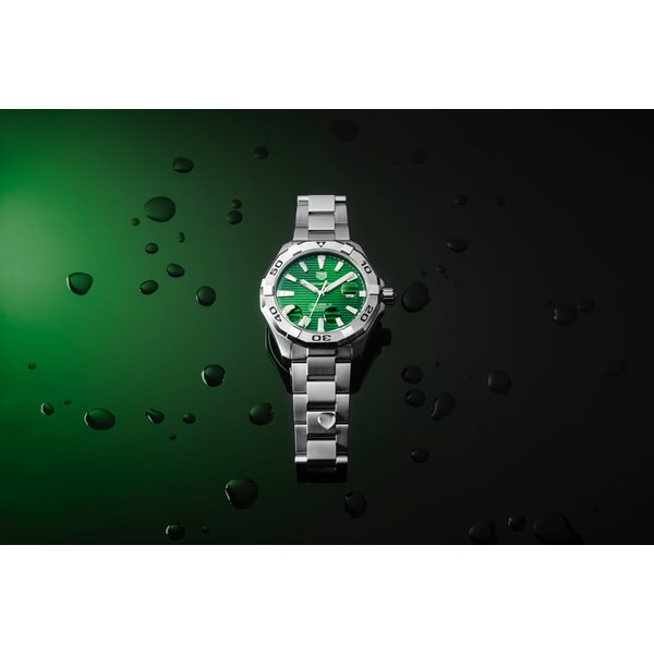 Buy Tag Heuer Aquaracer Green Dial with Diamonds Silver Steel Strap Watch for for Women - WBD1316.BA0740 in Pakistan