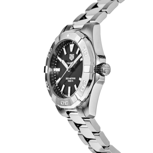 Buy Tag Heuer Aquaracer Black Dial Silver Steel Strap Watch for Women - WBD1310.BA0740 in Pakistan