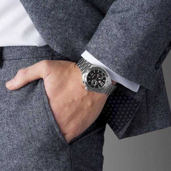 Buy Tag Heuer Formula 1 Black Dial Silver Steel Strap Watch for Men - WAZ111A.BA0875 in Pakistan