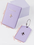 Buy SHEIN 2pcs Letter Graphic Passport Case & Luggage Tag in Pakistan