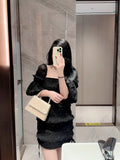Buy SHEIN Mini Square Bag Glitter Glamorous Chain Strap in Pakistan