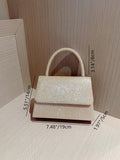 Buy SHEIN Mini Square Bag Glitter Glamorous Chain Strap in Pakistan