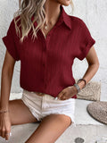 Buy SHEIN LUNE Batwing Sleeve Button Front Shirt in Pakistan