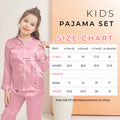Buy Kid's Silk PJ Set - Maroon in Pakistan