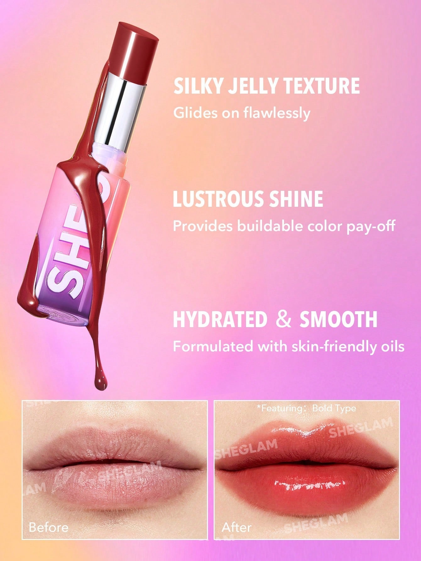 Buy SHEGLAM Mirror Kiss High-Shine Lipstick-Rule Breaker in Pakistan