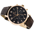 Buy Tommy Hilfiger Mens Quartz Brown Leather Strap Black Dial 45mm Watch - 1710379 in Pakistan