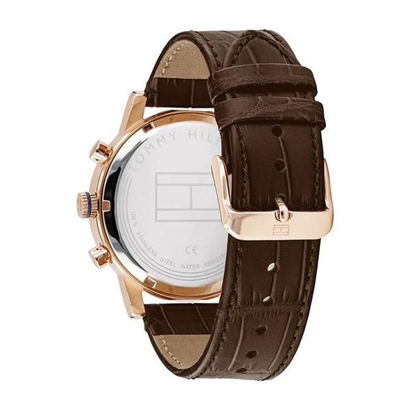 Buy Tommy Hilfiger Mens Quartz Leather Strap Brown Dial 44mm Watch - 1710400 in Pakistan