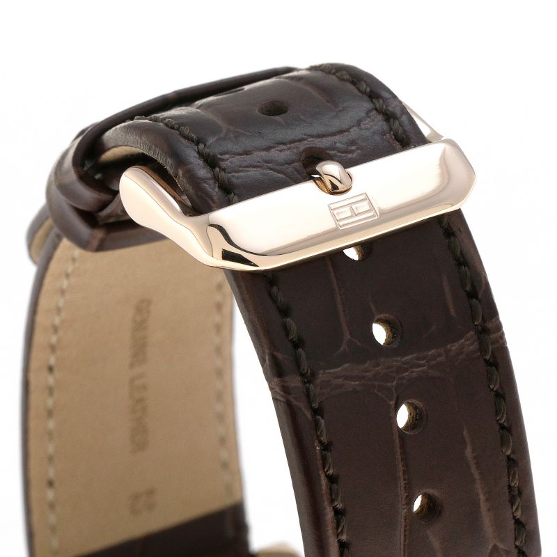 Buy Tommy Hilfiger Mens Quartz Leather Strap Brown Dial 44mm Watch - 1710400 in Pakistan